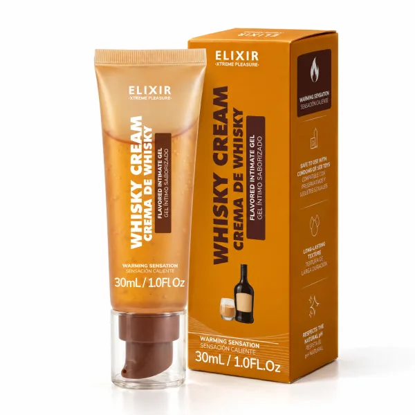 Lubricante Saborizado Crema de Whisky Elixir - Tamaño: 30ML
